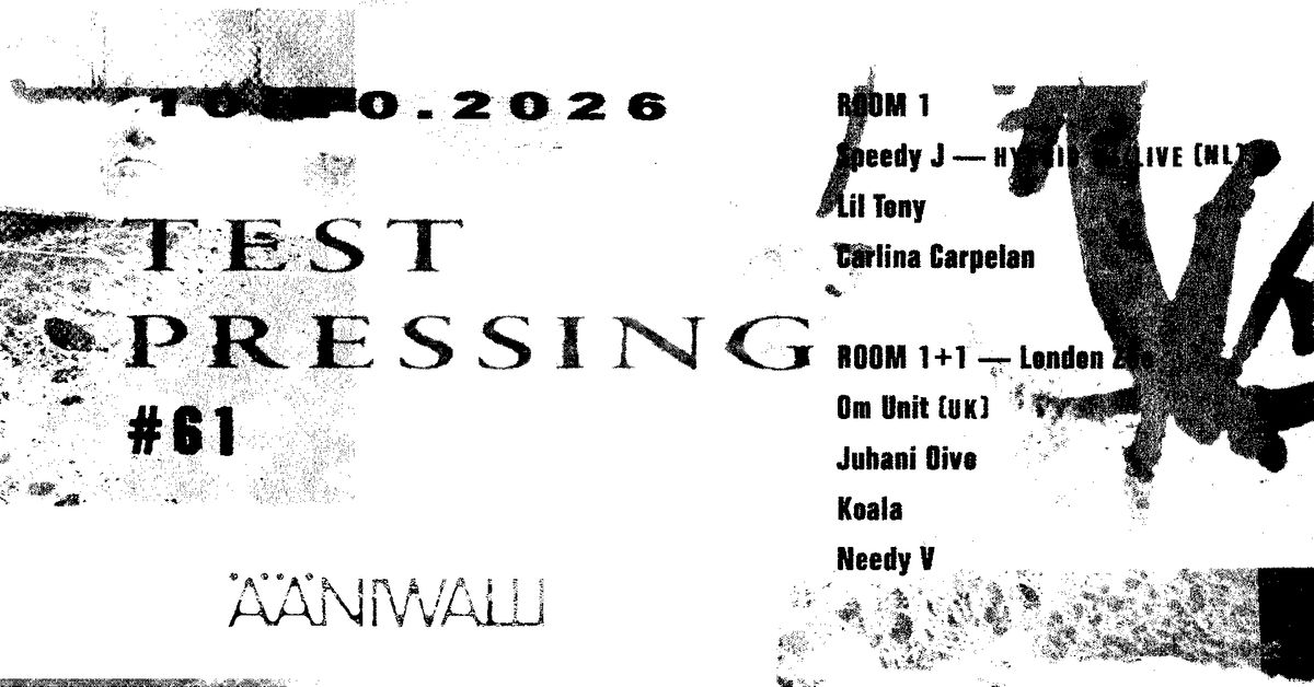 Test Pressing # 61: Speedy J – HYBRID DJ/LIVE (NL), Om Unit (UK)