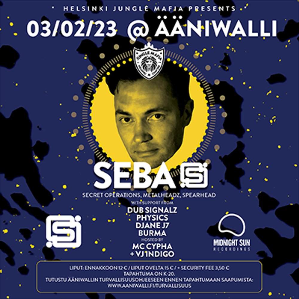 Helsinki Jungle Mafia presents: SEBA (SWE)